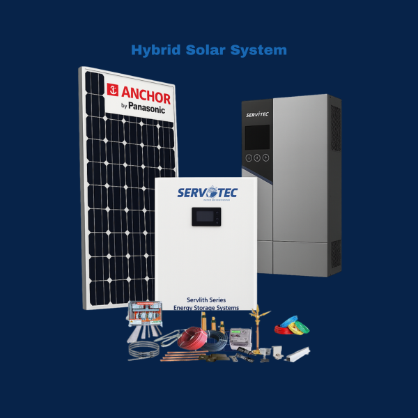 Servotec 3 KW Hybrid Solar System