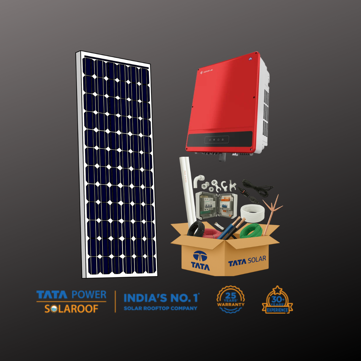 Tata 3 KW Ongrid Solar System
